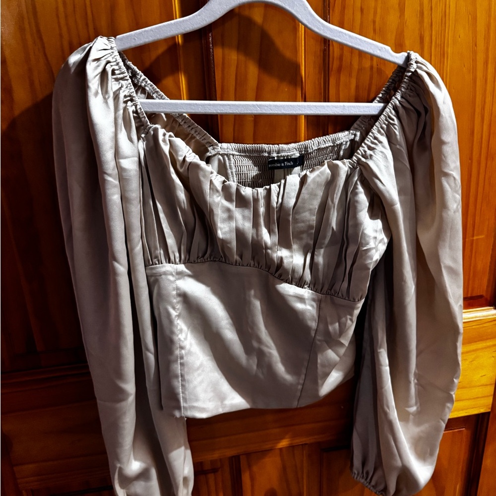 Abercrombie & Fitch Tan Blouse
